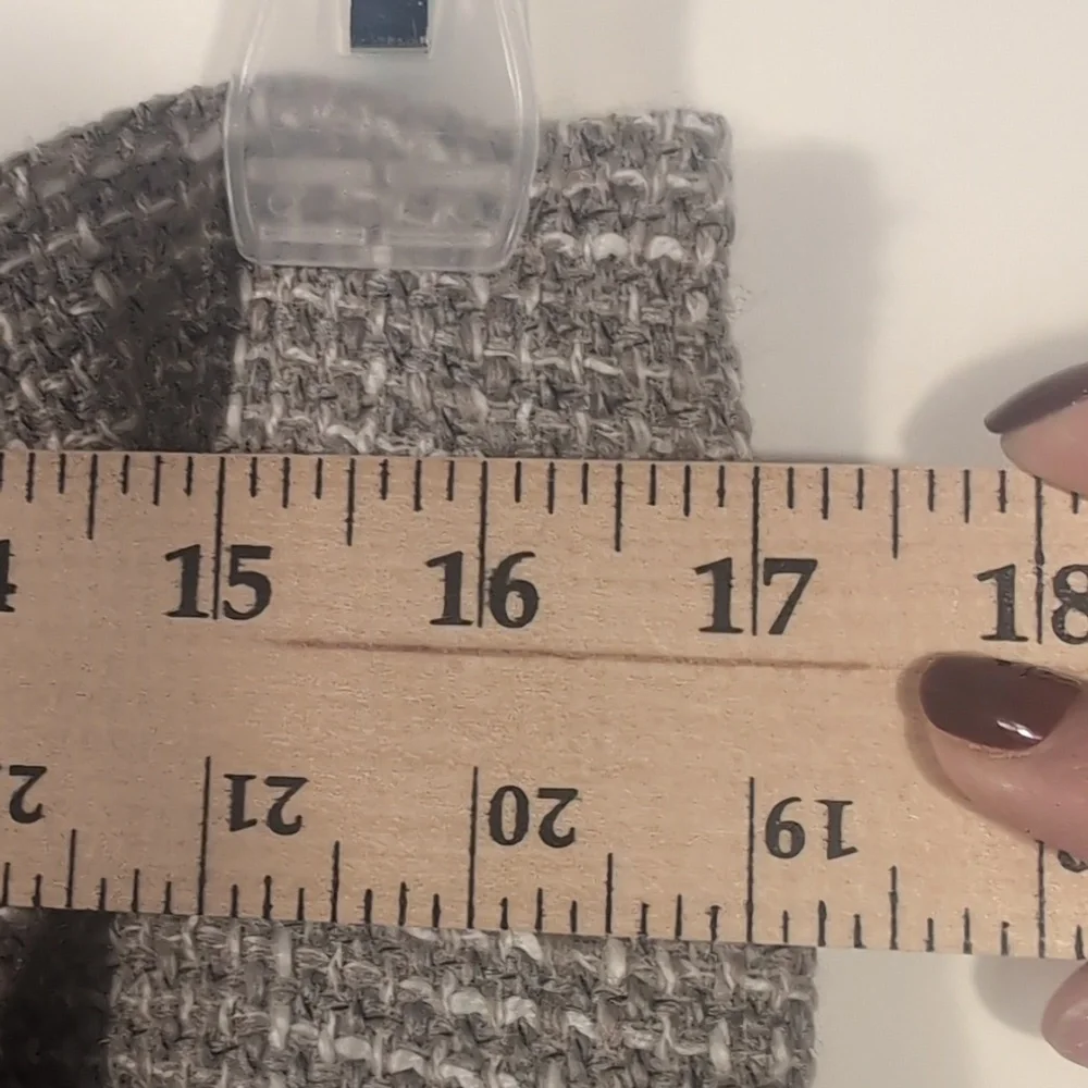 Dalia Collection Brown Tweed Pencil Skirt Knee-Length 14